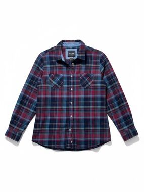 CQR Plaid Flannel Button-Down Shirt – Large